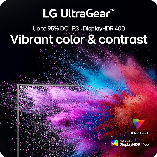 LG Gaming Monitor LG Ultragear 27G810A-B 27 inch / 4K UHD /180Hz / IPS / 1ms GtG, Dual-Mode/VESA DisplayHDR 400 / HDMI 2.1 / NVIDIA G-SYNC Compatible, AMD FreeSync Premium/DCI-P3 95% - 4