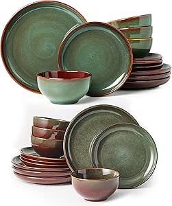 Amazon.com | Dinnerware Sets for 8 Sage Green: Dinnerware Sets