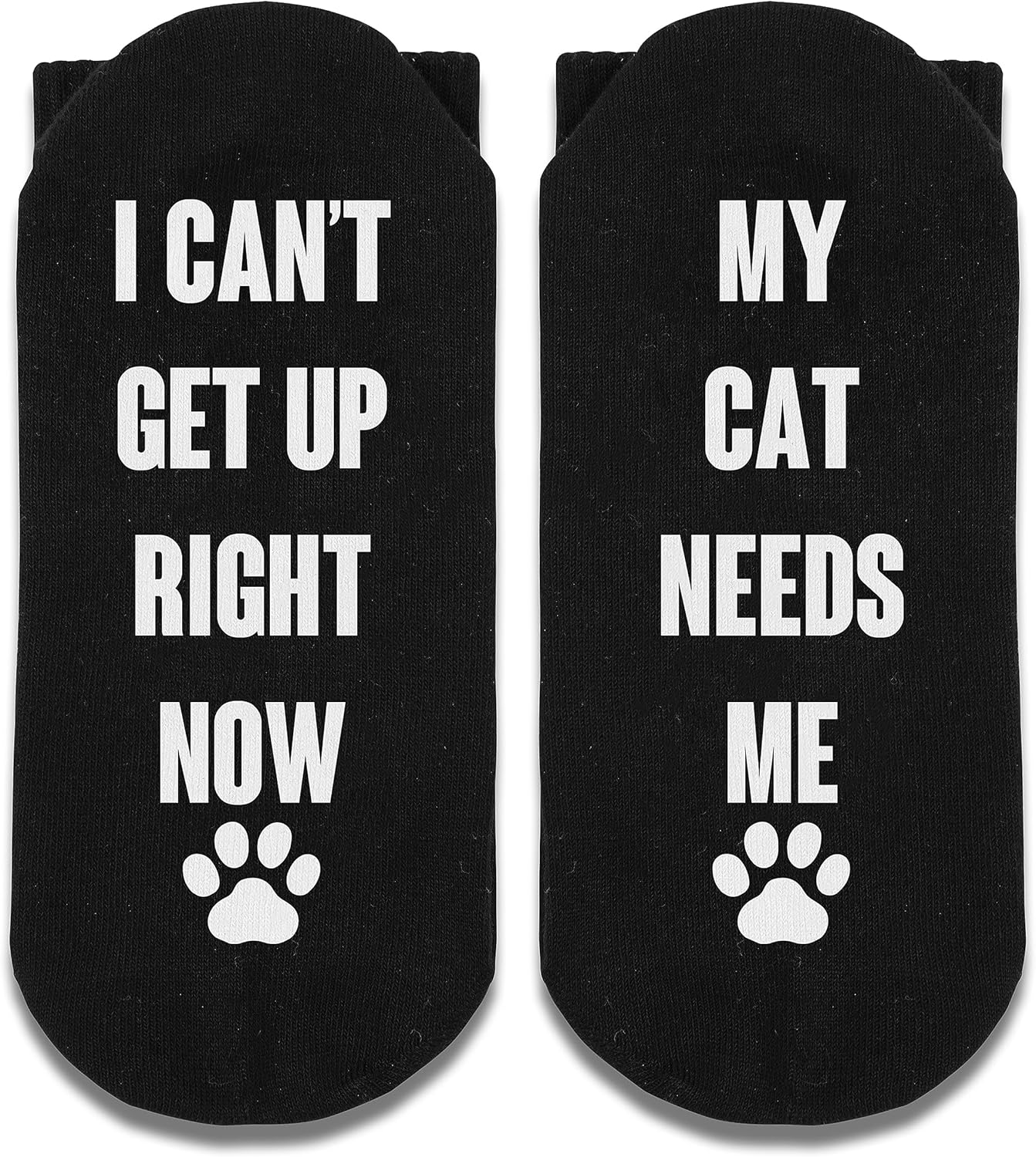 I Can’t Get Up Right Now My Cat Needs Me Socks, Cat Socks