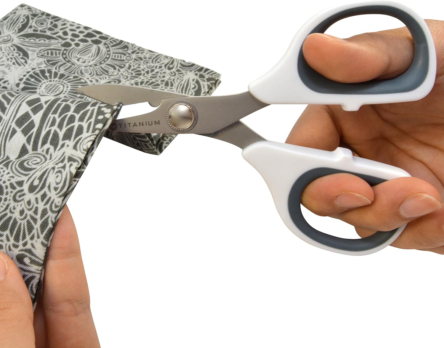 Westcott Titanium Bonded Rag Snips, Crafting and Quilting Scissors (16108)