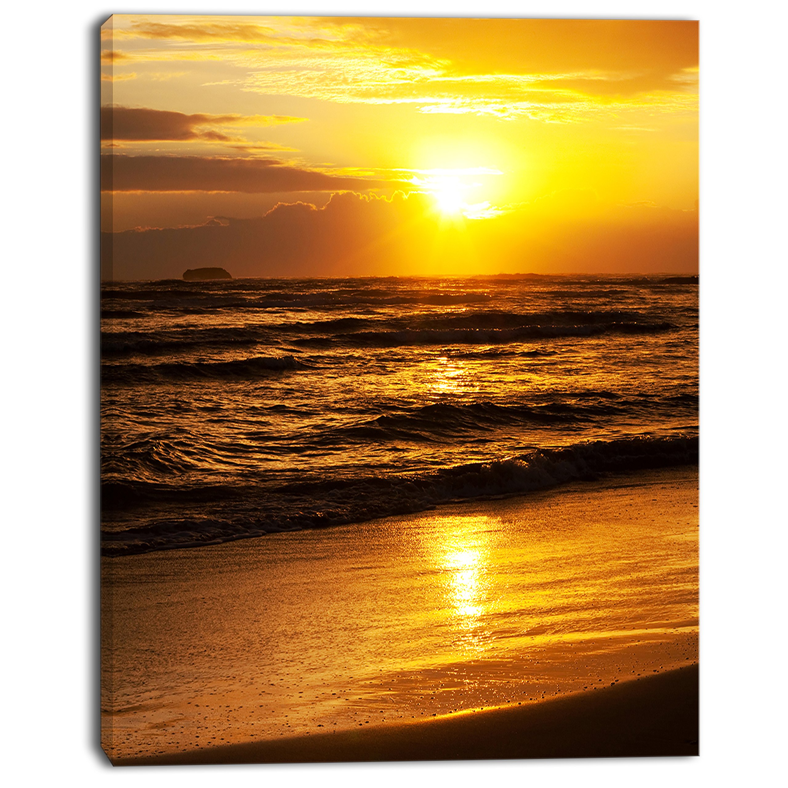 Amazon.com: Designart PT12314-12-20 Bright Yellow Sunset