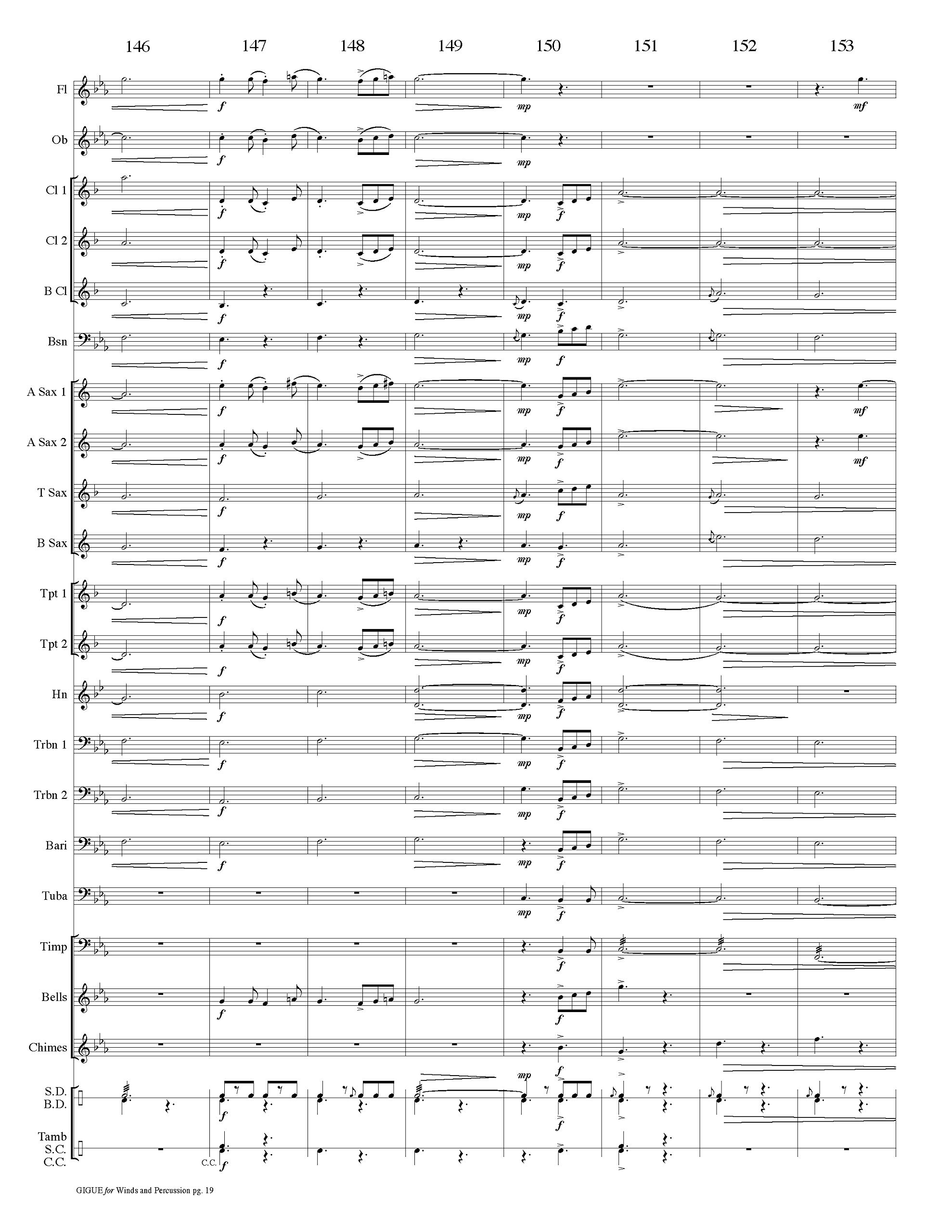 Gigue for Winds and Percussion (Eighth Note Publications)