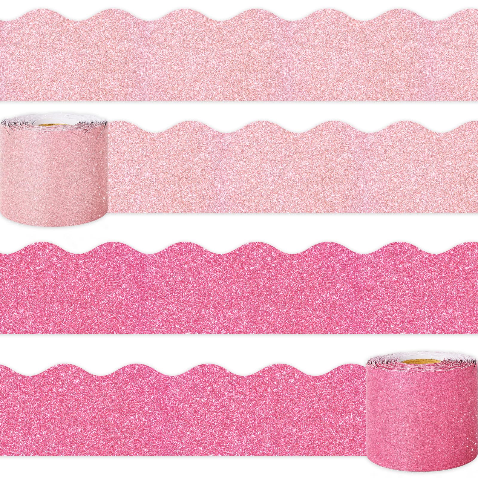 Bordure de tableau rose pailleté pour décorer vos fêtes de mariage