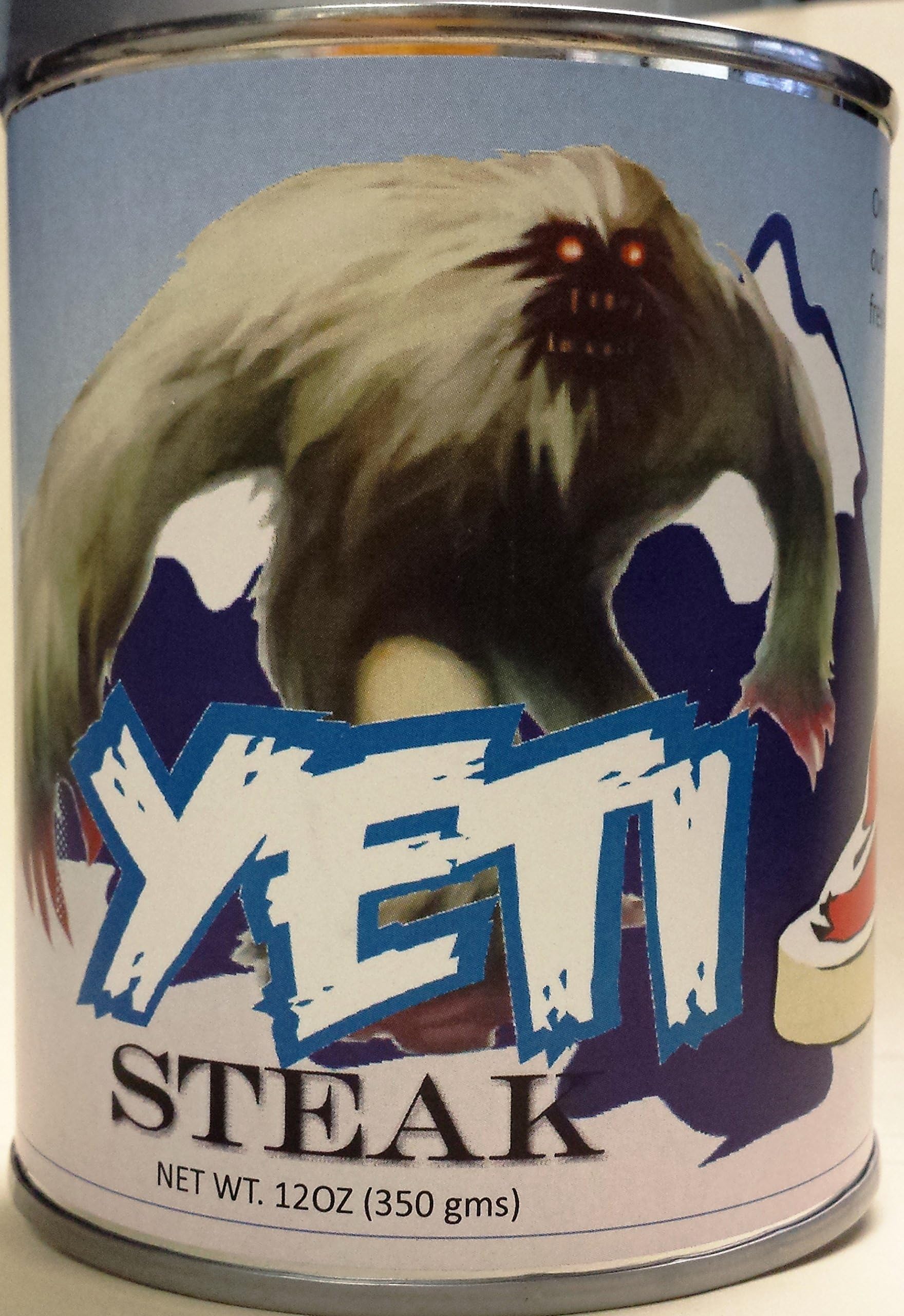 Canned Yeti (Abominable Snowman) Meat Gag Gift! Fun for all!