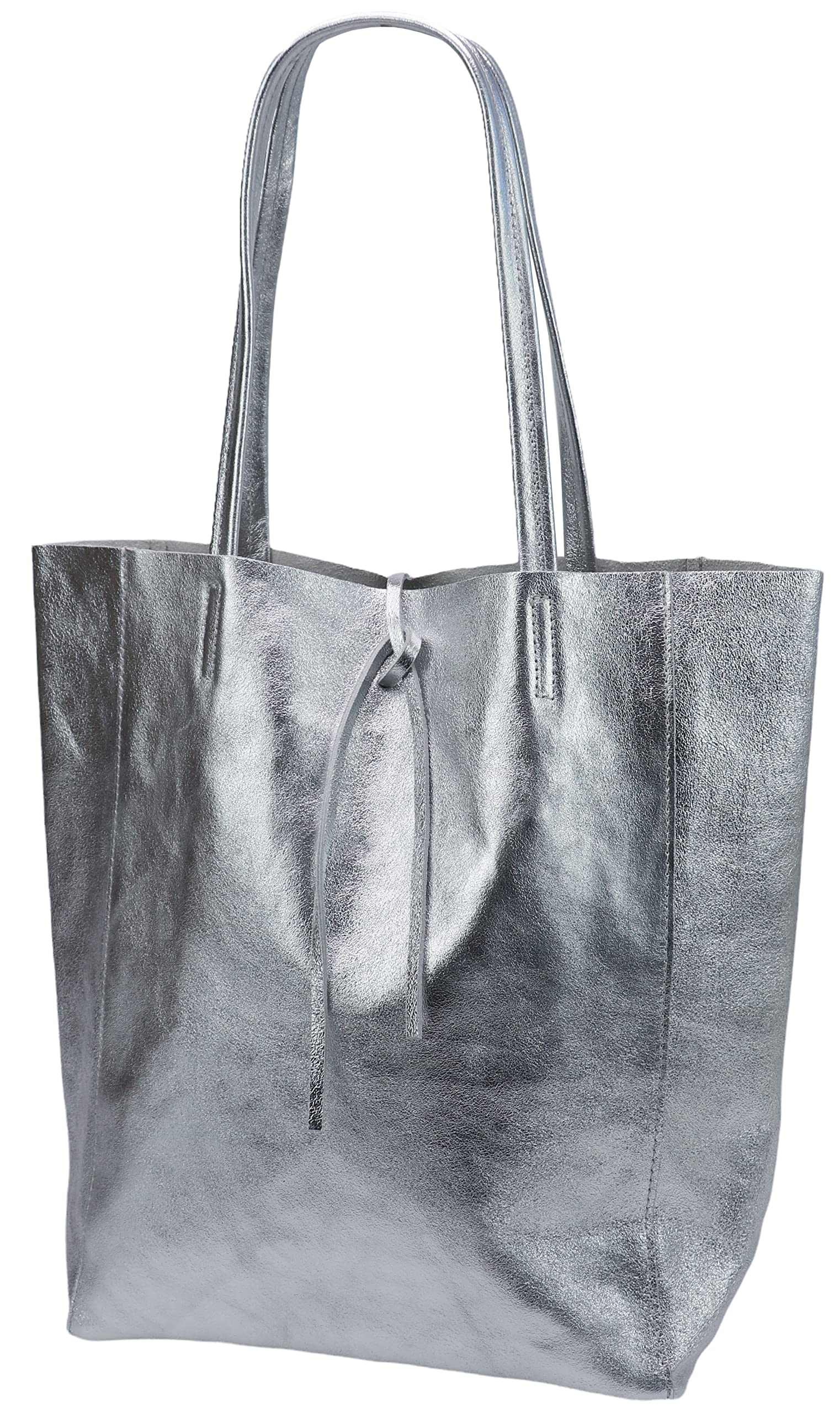 SH Leder ® Damska torba na zakupy z prawdziwej skóry bydlęcej z kieszenią wewnętrzną w wielu kolorach torba na ramię torba z uchwytem 37 x 29 cm Kora G266