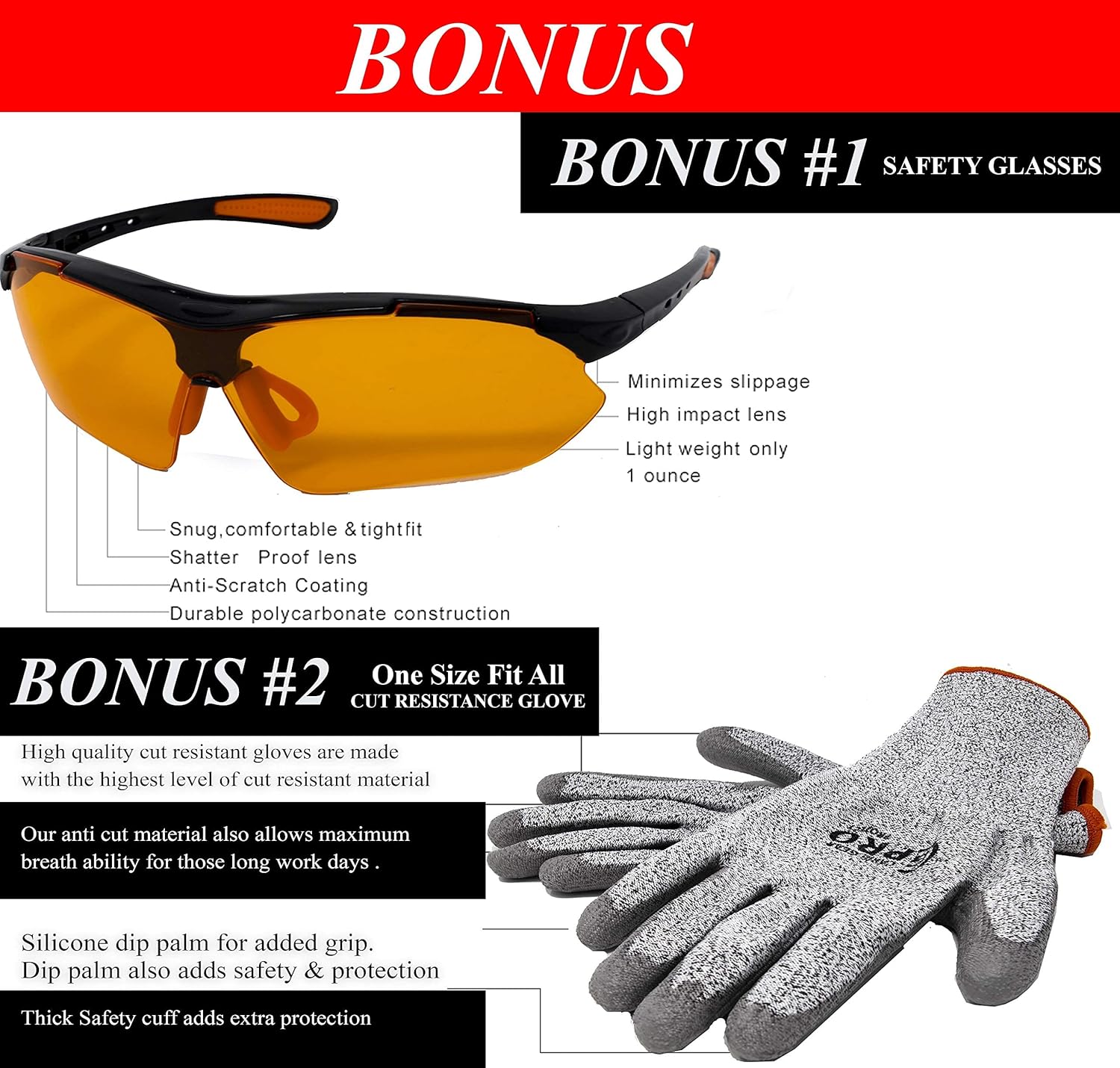 Knee Pads for Flooring and Roofing Work Kneepads With Soft Foam Padding Cushion, No-Slip Stabilizer, Double Straps Clip, For Professional Men And Women Cut resistance Glove Safety Glasses - - 