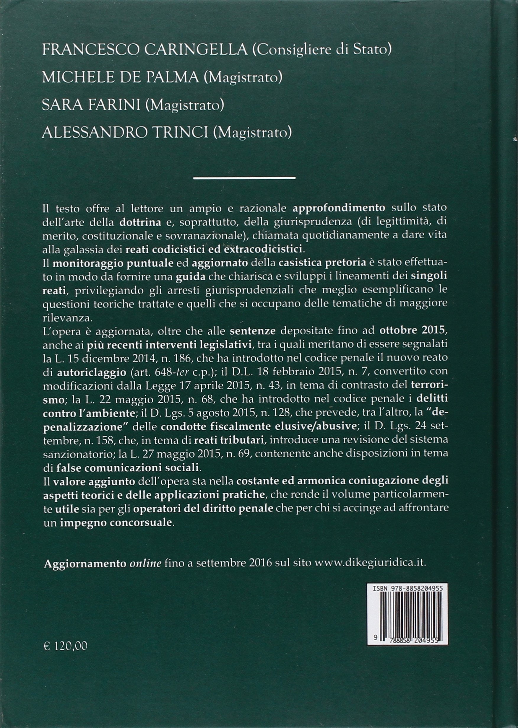 Manuale di diritto penale. Parte speciale