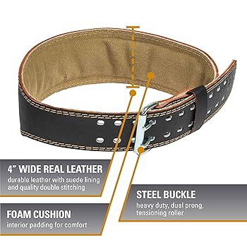 リフティングベルト Amazon | Harbinger 4 Inch Padded Leather Belt Black (XL)（94