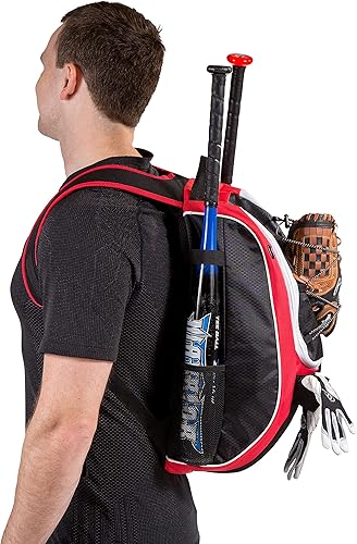 Miniatura 8 de Athletico - Mochila para bate de béisbol, mochila para equipamiento y accesorios de béisbol, T-Ball y sóftbol para jóvenes y adultos  Para guardar