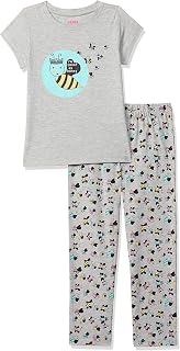 Amazon Brand - Symbol Girls Girls Night Dress | 100% Cotton T-Shirt & Pajama Set | Age 2-12 Years Price In India