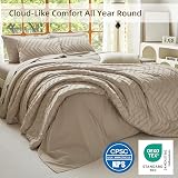 Suncomfy Boho Tufted Wave Comforter Set King – Suitable for all seasons