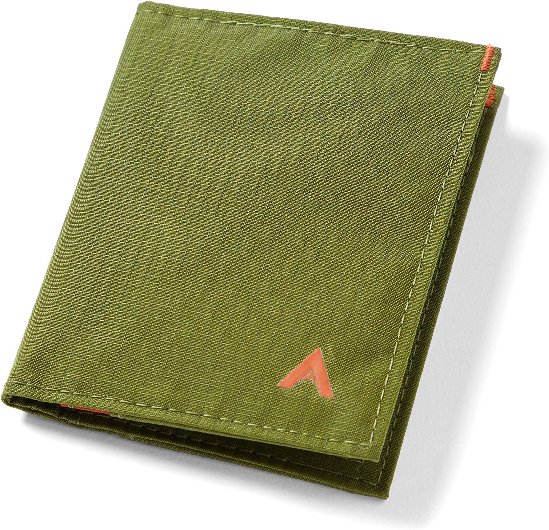 Hybrid Card Wallet, Cala Green | Nylon, RFID Blocking, Vertical Layout | Minimalist, Bifold, Card Holder, Water Resistant, Thin, Front Pocket | Holds 3-10+ Cards, Cash