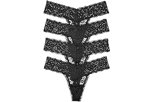 Enticing Lace Thong Panty Pack for Women