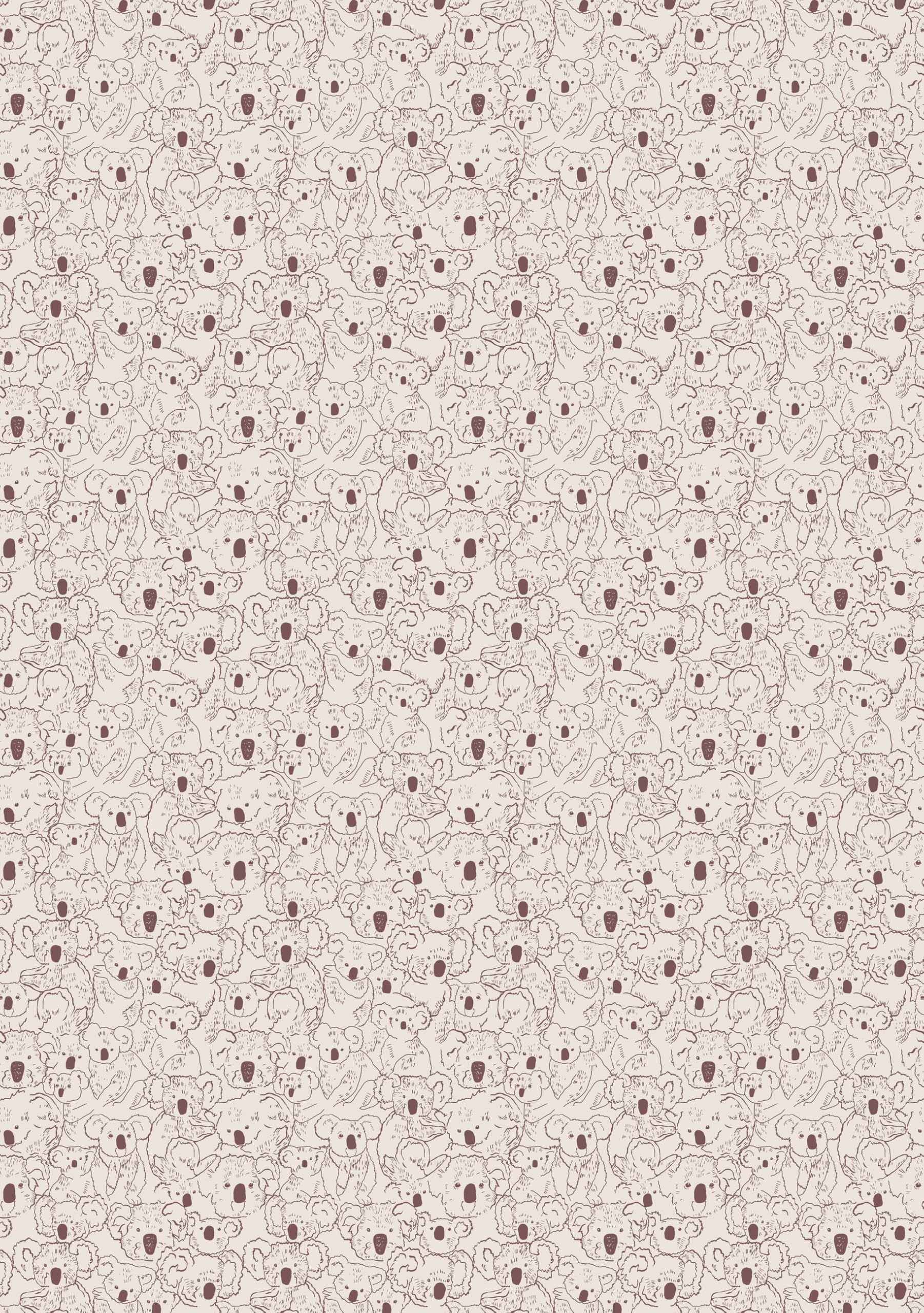 Papier peint enfant koala pour créer un cocon de douceur intissé format 200x285cm RB308