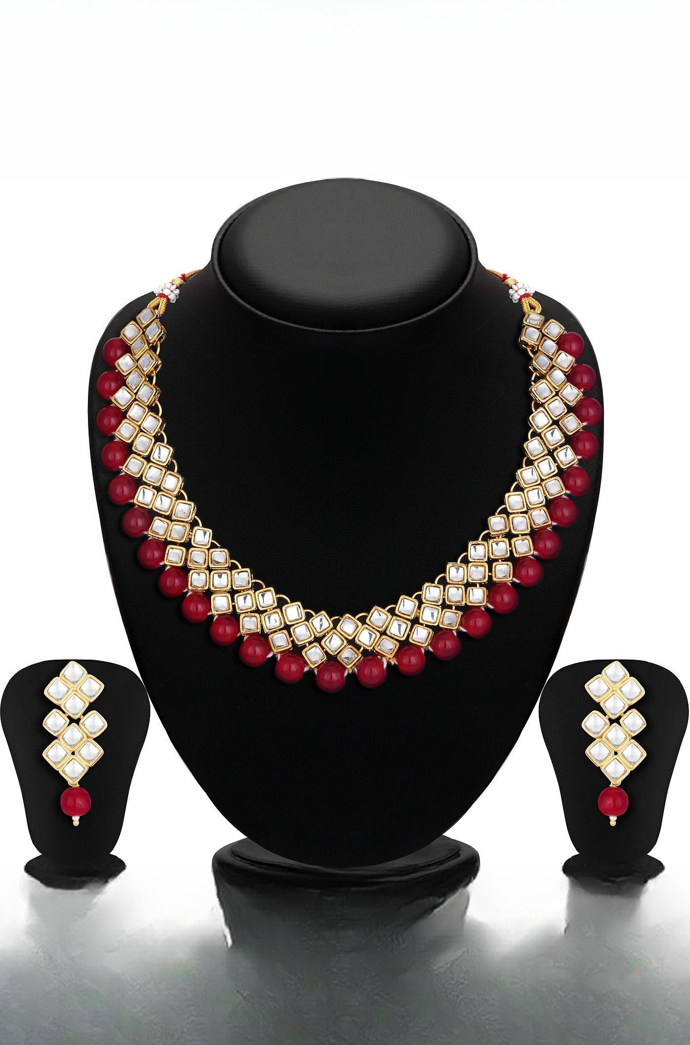 Sukkhi Exotic Kundan Gold Plated Wedding Jewellery Choker Necklace Set for Women (N73524)