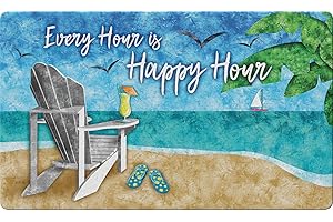 Toland Home Garden Happy Hour Beach Decorative Pool Rugs