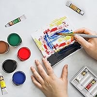 Vista 9 de MyArtscape 15 brochas sintéticas para pintura de mango corto