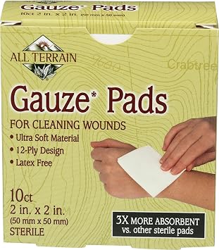 All Terrain Gauze Pads 2 X 2, 10 Ct
