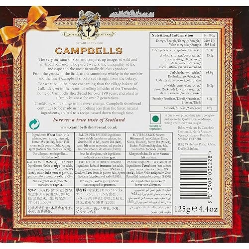 Miniatura 3 de Campbells All Butter Shortbread - Colas de enagua, una deliciosa selección de mantequilla en caja de regalo