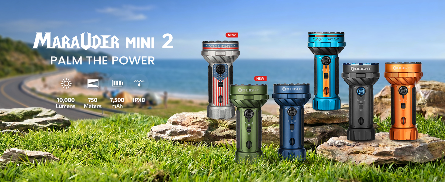 OLIGHT Marauder Mini 2 Bright Flashlight 10,000 Lumen with 750