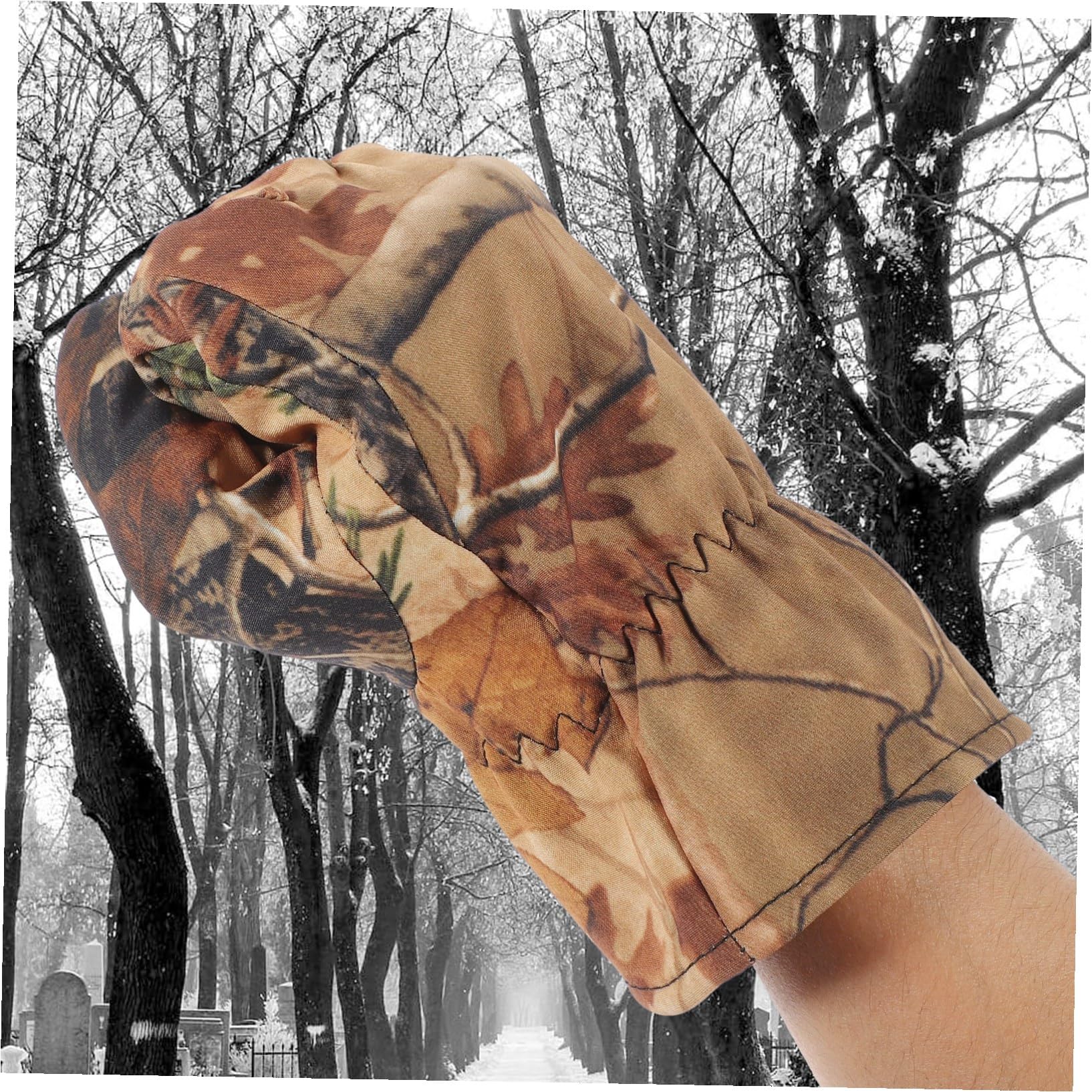 Alipis Guantes De Caza Camuflaje XL, Completos, Impermeables, Forro Polar, Resistentes Al Agua, para Invierno, Deportes Al Aire Libre y Caza Exteriores