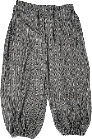 Making Believe Mens Tweed Knickers Black/Brown/Grey Renaissance Costume Men, Medieval Pants, Medieval Renaissance Costumes