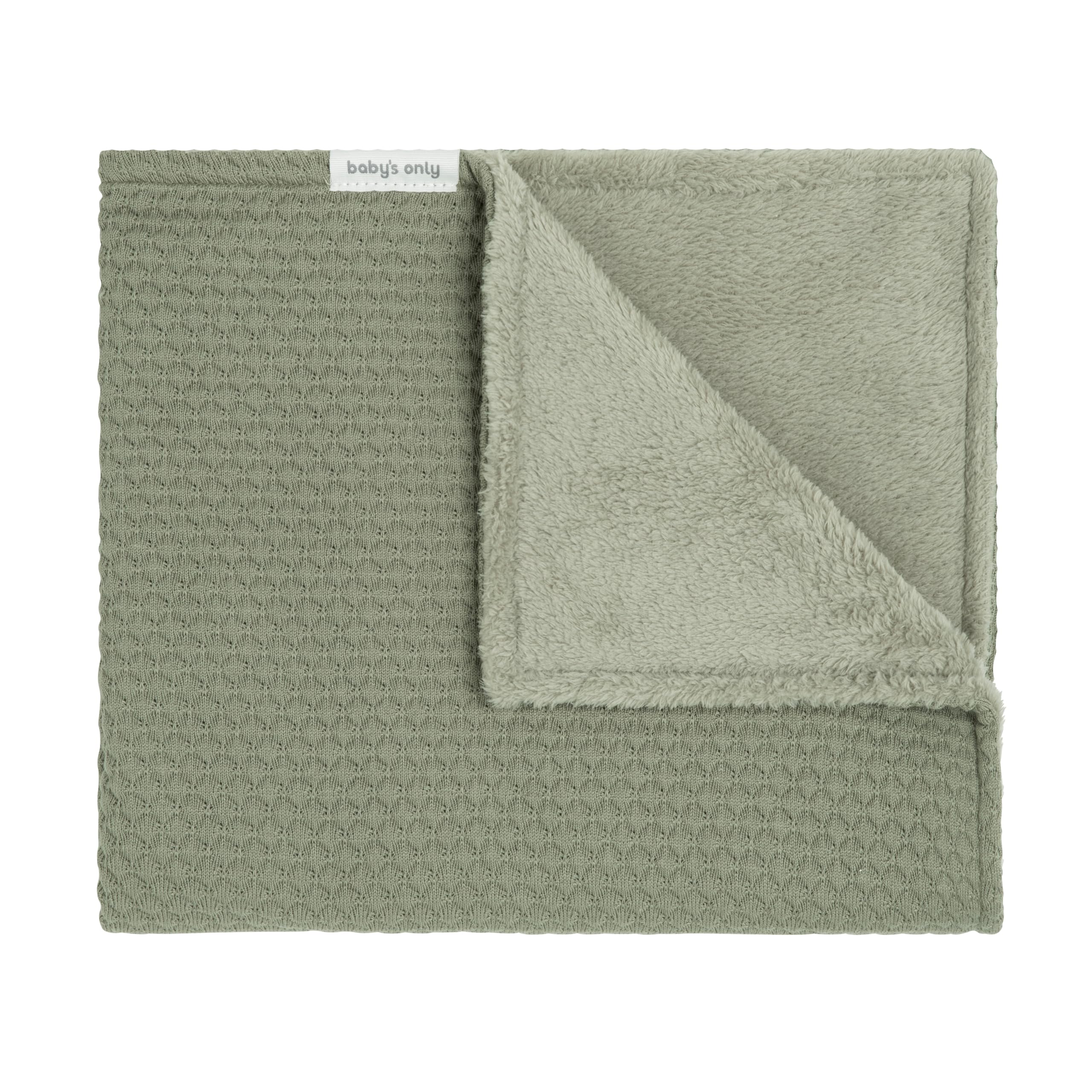 Baby's Only - Coperta per lettino teddy Sky - Urban green - 100x135 cm