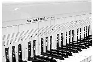 Practice Keyboard & Note Chart for Behind the Piano Keys