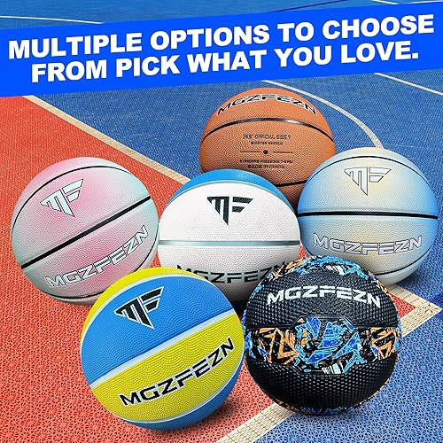 Miniatura 6 de MGZFEZN Baloncesto para interiores y exteriores, tamaño 7, tamaño oficial 29.5, juego de baloncesto, hecho para todas las superficies, juegos de
