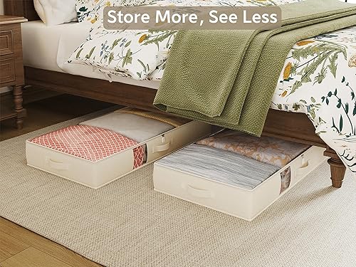 Miniatura 2 de TidyCorner Contenedores de almacenamiento suaves debajo de la cama, bolsas de almacenamiento plegables debajo de la cama para ropa, mantas,