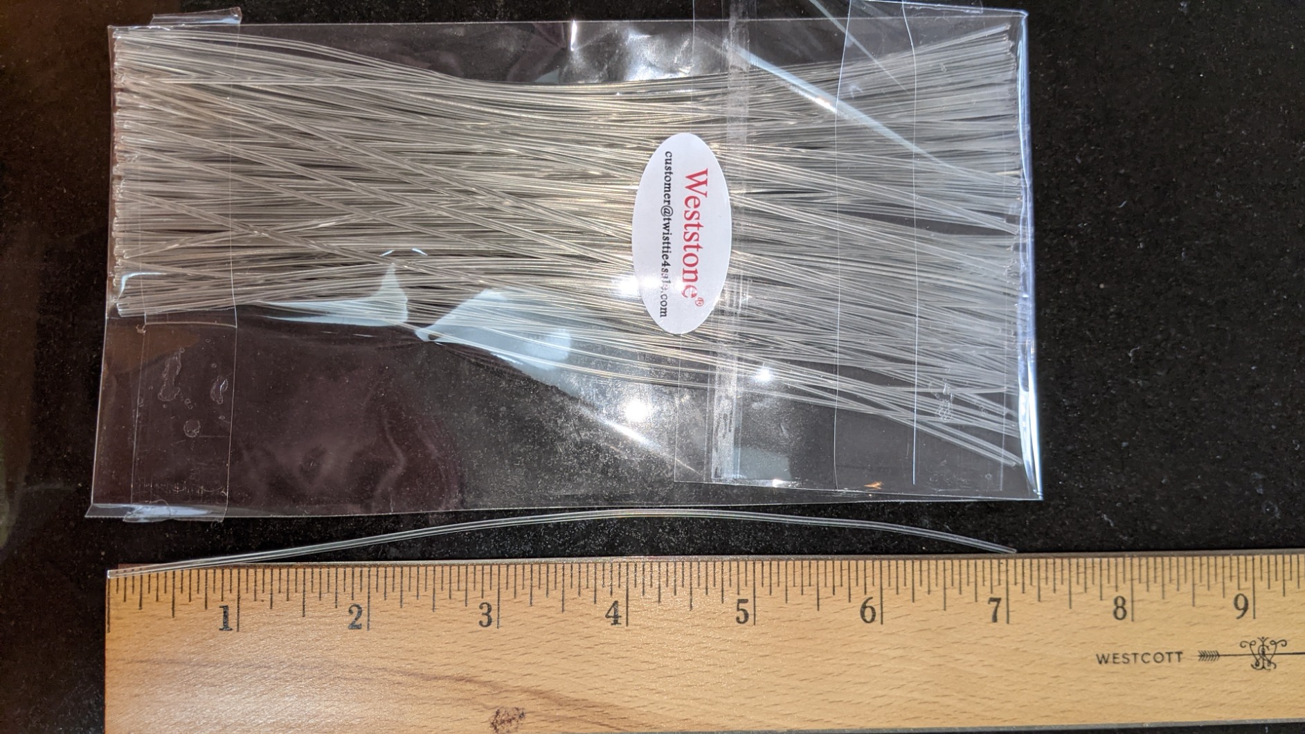 Weststone 100pcs Plastic Round Twist Ties 8