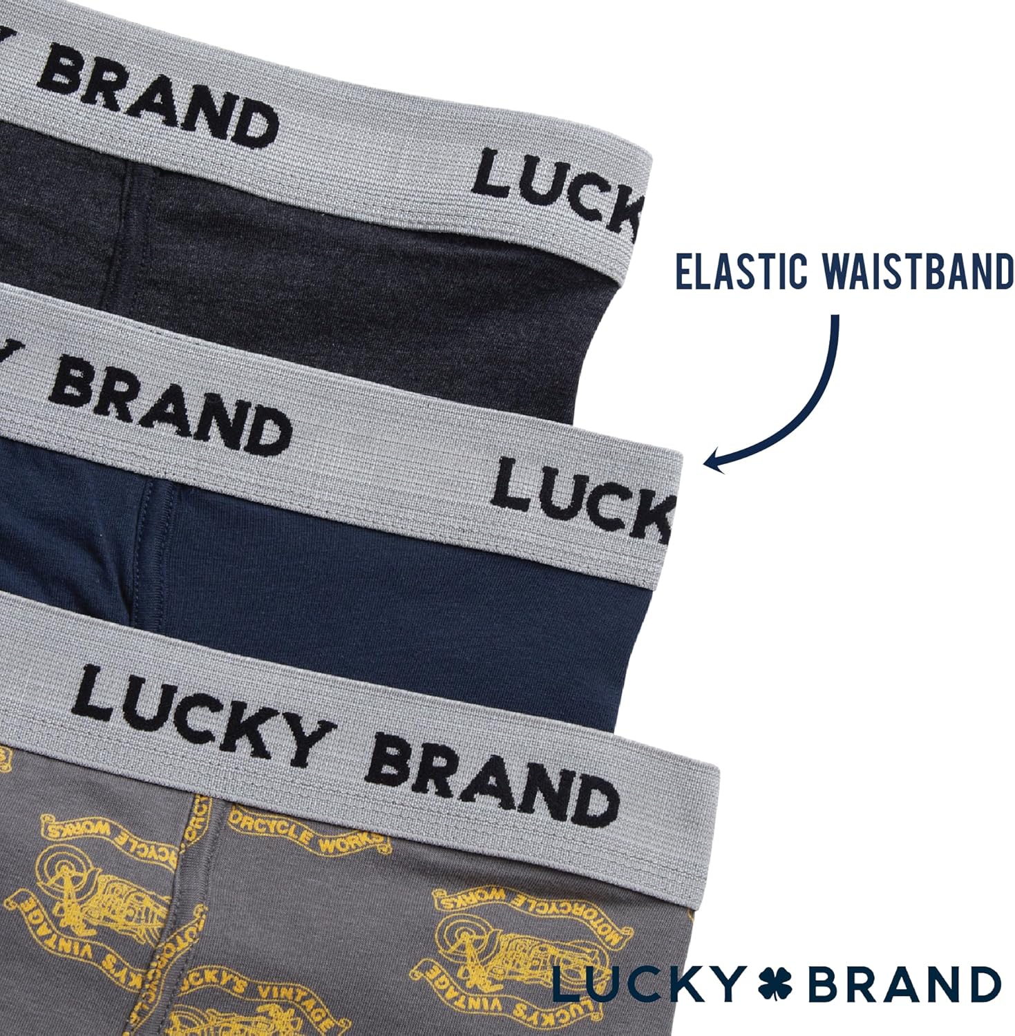 Lucky Brand Men's Boxer Briefs - 3 Pack Soft Stretch Casual Men's Underwear with Functional Fly Pouch Boxers (S-2XL) - Image 5