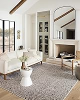 Vista 9 de Loloi II Vance Collection VAN-07 - Alfombra de pasillo color carbón/crema de 2 pies y 7 pulgadas x 8 pies