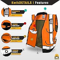 Vista 26 de KwikSafety - Charlotte, NC - GODFATHER Safety Vest [CUSHIONED COLLAR + TABLET POCKET] ANSI OSHA