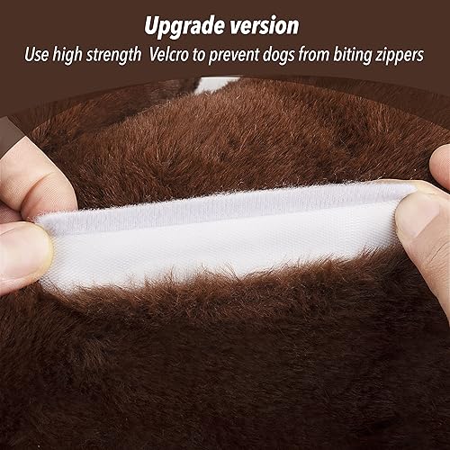 Miniatura 6 de PetPrime Juguete de peluche para cachorros, con bolsa más cálida, juguete suave para aliviar la ansiedad para cachorros, latido del corazón, animal