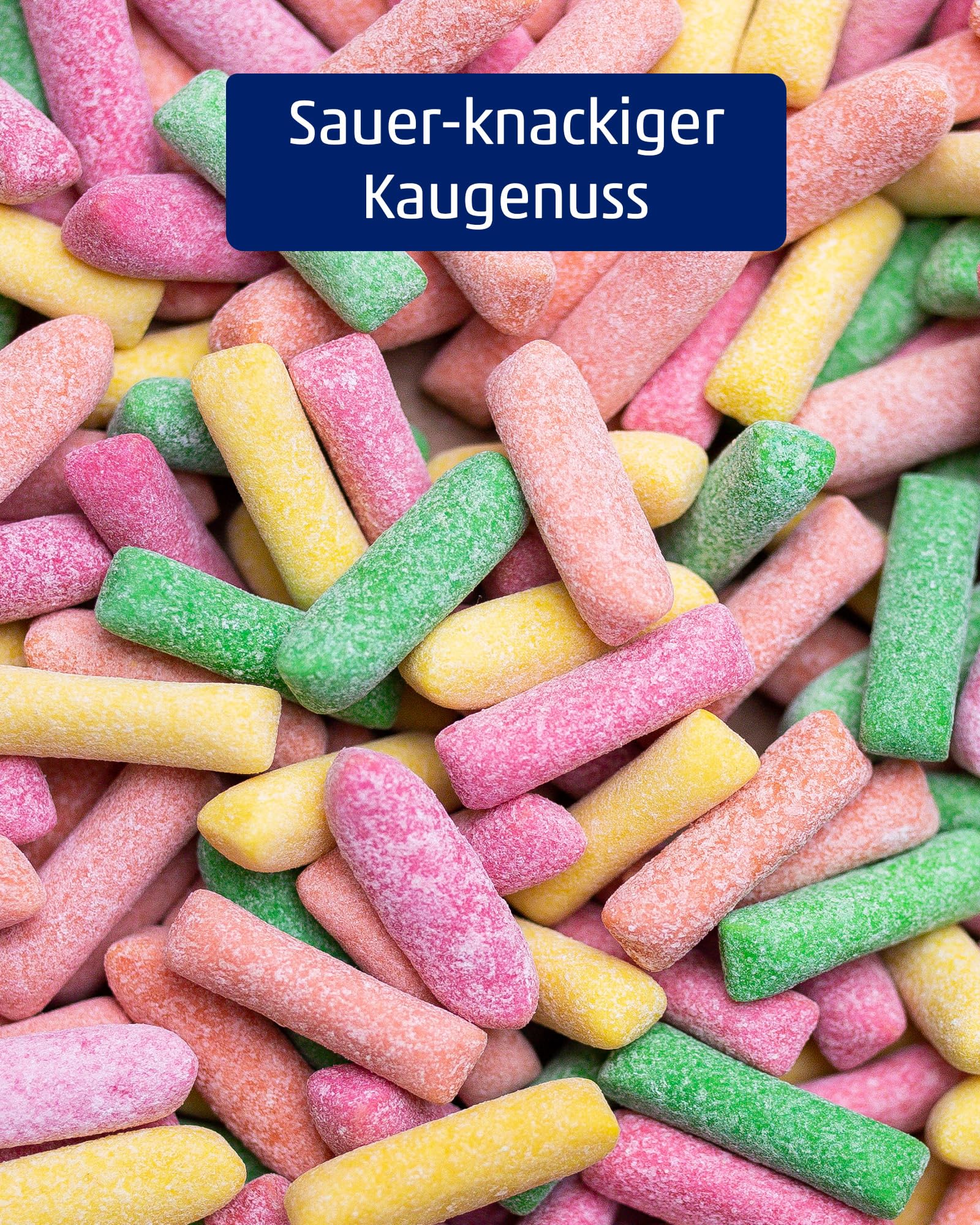 Hitschies Sour Mix - Fruchtig-saure & knackige Kaubonbons mit softem Kern - Erdbeere, Apfel, Aprikose & Zitrone - Glutenfrei & Halal - 16 x 140g
