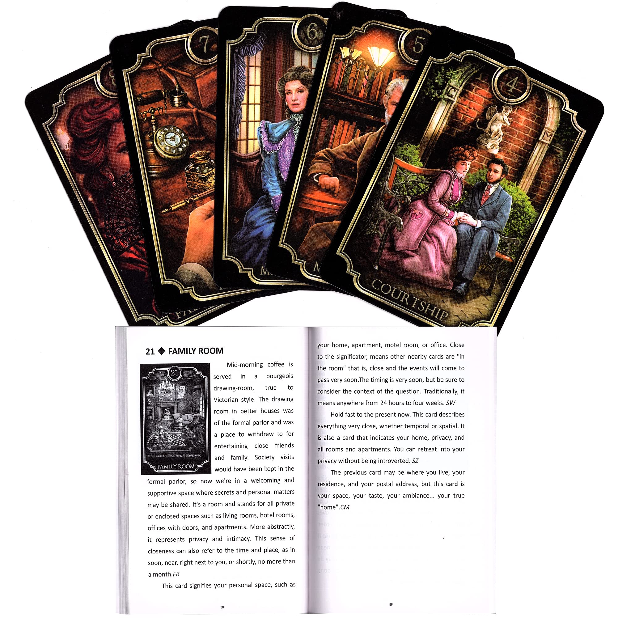 Amazon.co.jp: GZXINKE Fin De Siècle キッパータロットデッキ ガイド