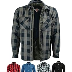 Chaquetas De Moto Usadas Texpeed Camisa moto hombre protecciones - Chaqueta de cuadros de motociclista fabricada con Aramid 280 g/m2 con armadura de protección (EN 1621-1) Gris - L