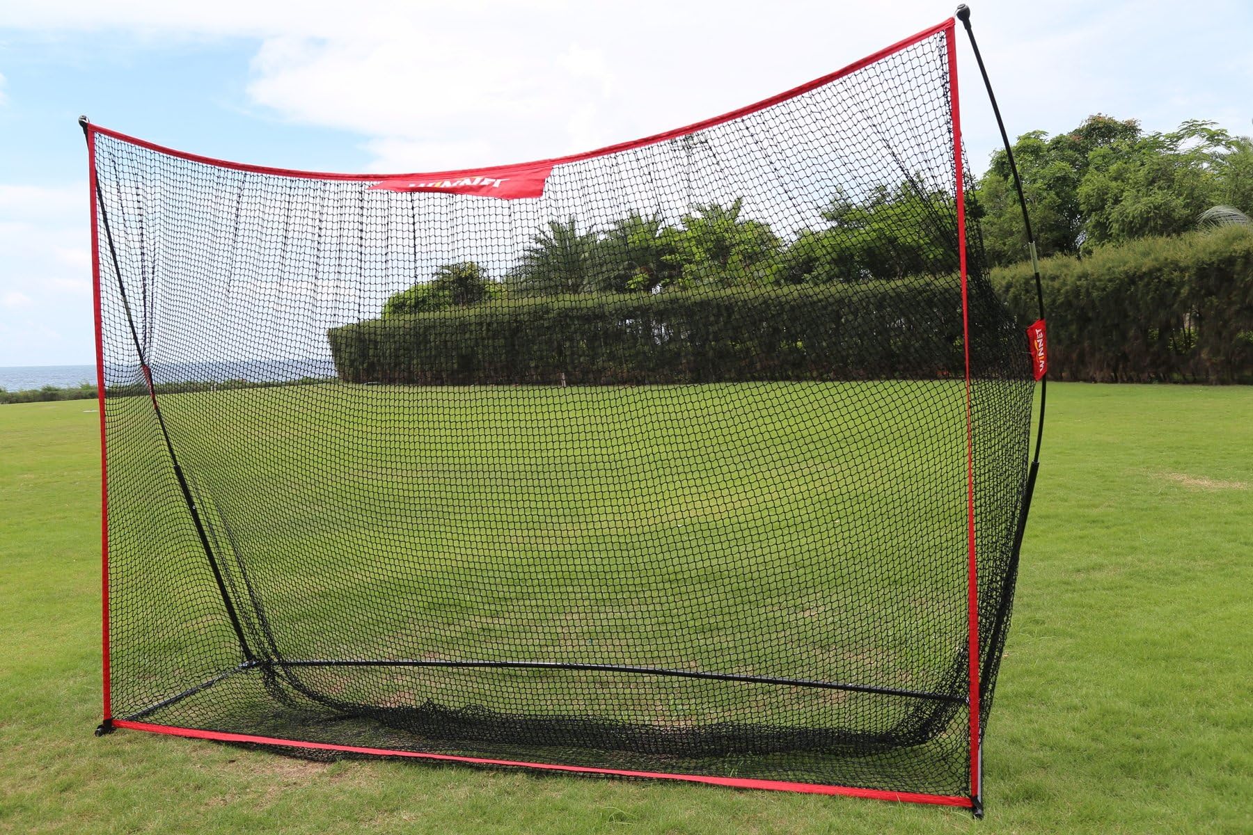 Winnet 10'x7' ft Practice Golf Net, Portable Hitting Net for Golf, Soccer, Baseball, Softball, Golf Net for Backyard Driving with Carry Bag, Practice Indoor/Outdoor