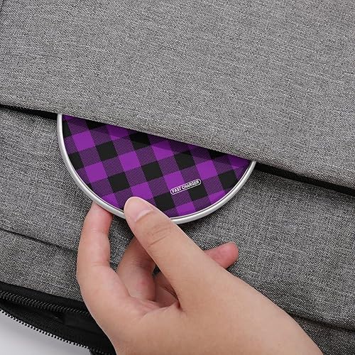 Miniatura 4 de Purple Plaid Checked Wireless Charger Pad 10W Fast Charging Pad Compatible with iPhone 15 14 13 12 Series Samsung Galaxy Series