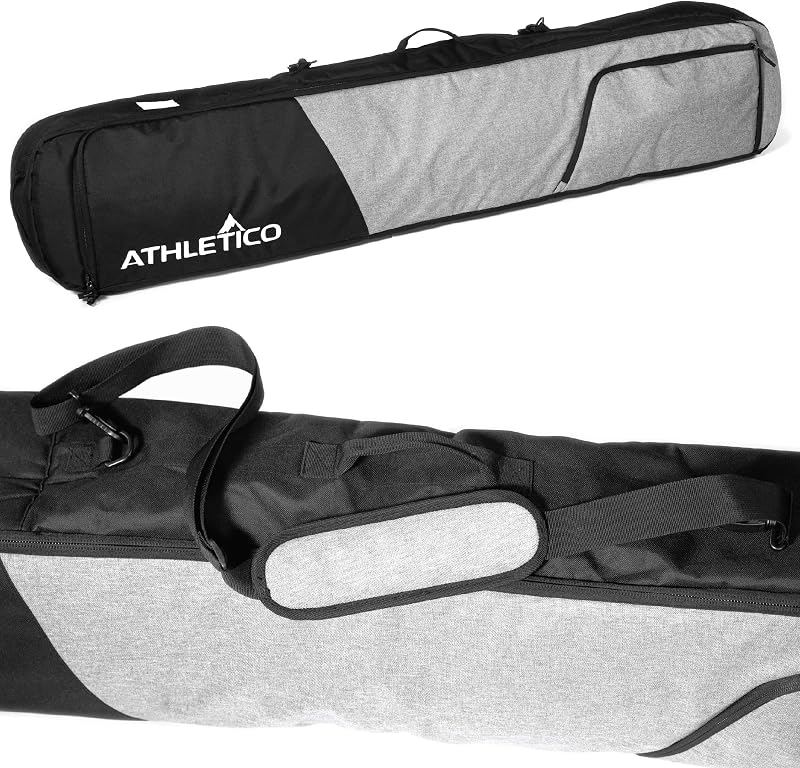 Athletico Peak Bolsa de Snowboard - Bolsa de Viaje Acolchada para Snowboard para Viajes en avión Lleva Equipo de Snowboard, Incluyendo Botas de Snowboard, lentes, etc. para Volar