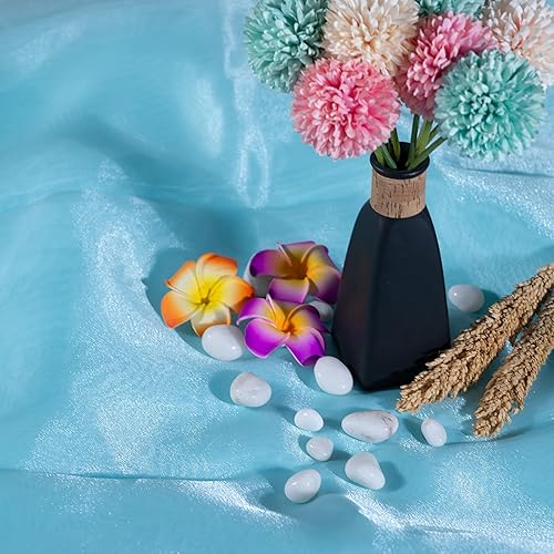 Miniatura 7 de Tela de organza transparente  5 yardas de largo  44 pulgadas de ancho  Perno de organza transparente sólido para vestidos de boda, decoración de