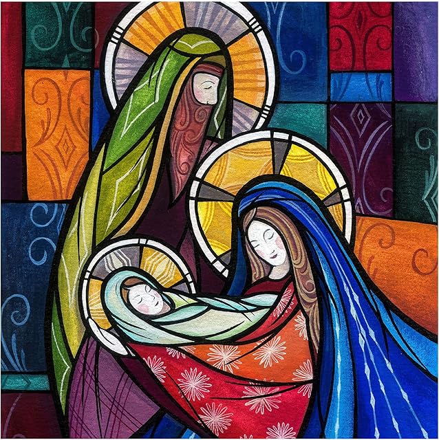 Christian Christmas cards - Holy Child, pack of 10, with Bible verse Luke 2:14 inside these religious Christmas cards, by Just Cards Direct
