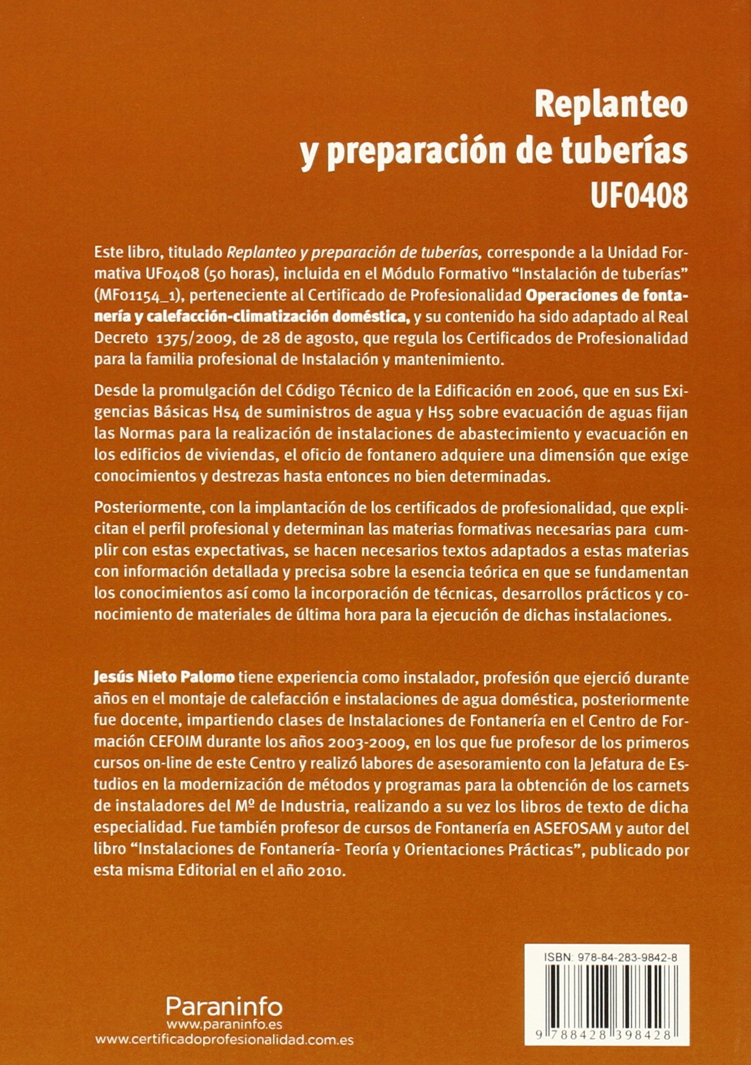 Replanteo y preparación de tuberías (Instalación y Mantenimiento)
