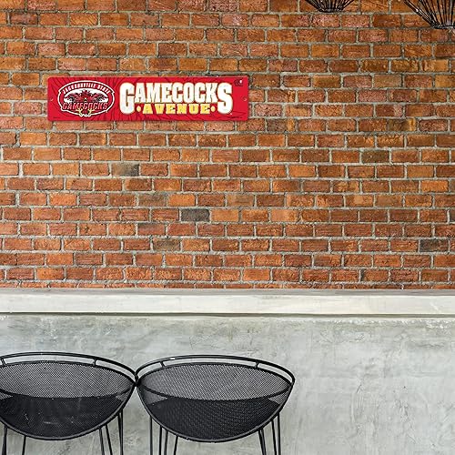 Miniatura 2 de NCAA Rico Industries Placa de calle de plástico Placa de calle de plástico de 4" x 16" Color del equipo,Alternativo,Champ,man