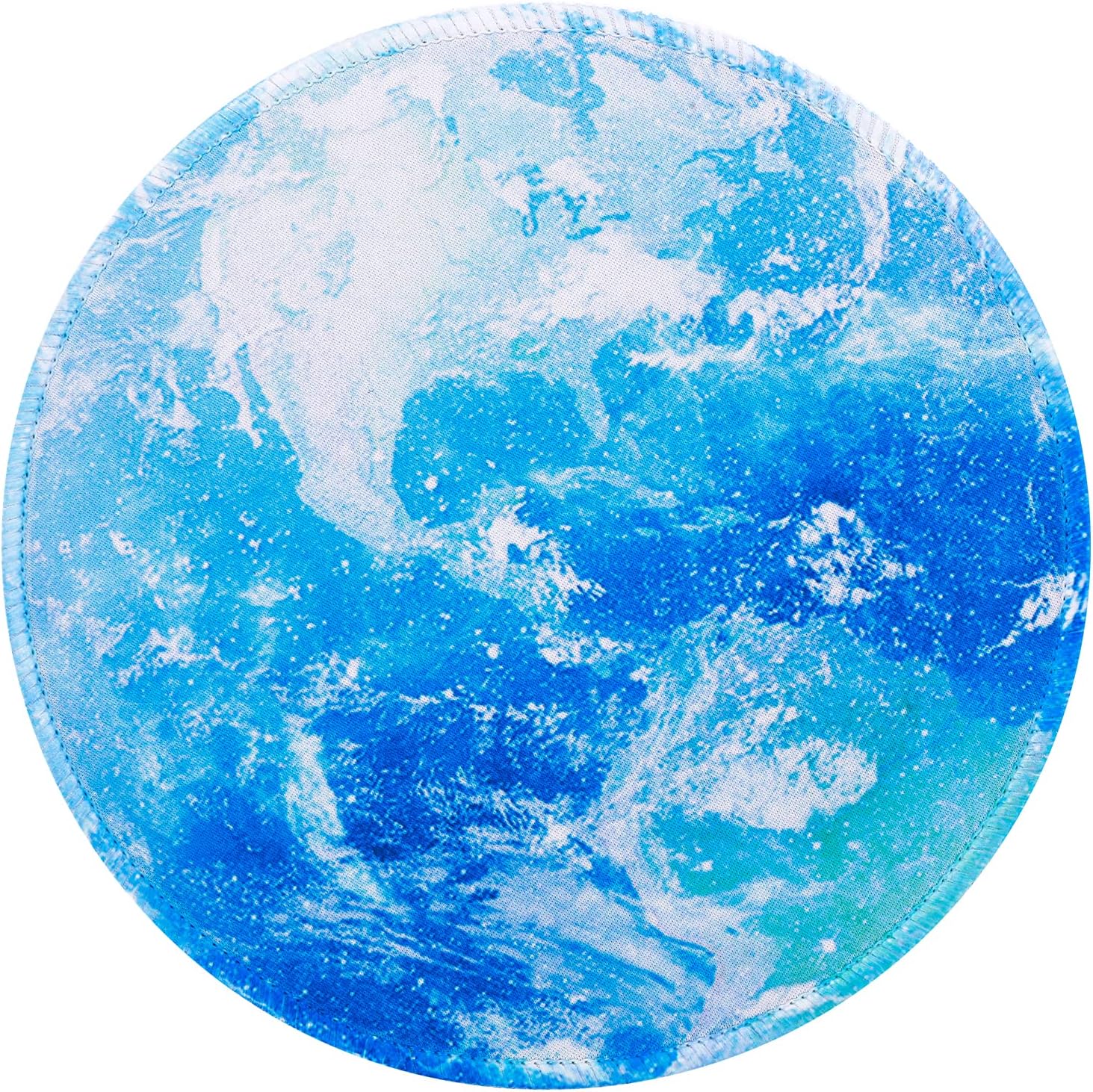 TIESOME Mouse Mat, Earth Round Mouse Pad, Cute Mousepad