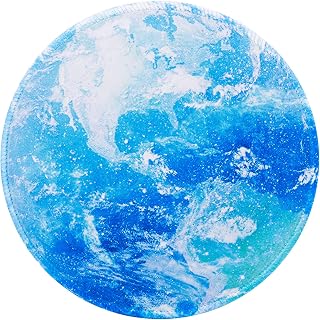 TIESOME Mouse Pad, Earth Round Mouse Mat, Cute Mousepad with Design Non-Slip Rubber Gaming Mouse Pads Office Home Personalized Mouse Pad Laptop Gaming Accessories