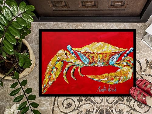 Miniatura 3 de Caroline's Treasures MW1116JMAT - Tapete para puerta delantera de 24 x 36 pulgadas, para interiores y exteriores, antideslizante, lavable, de pelo