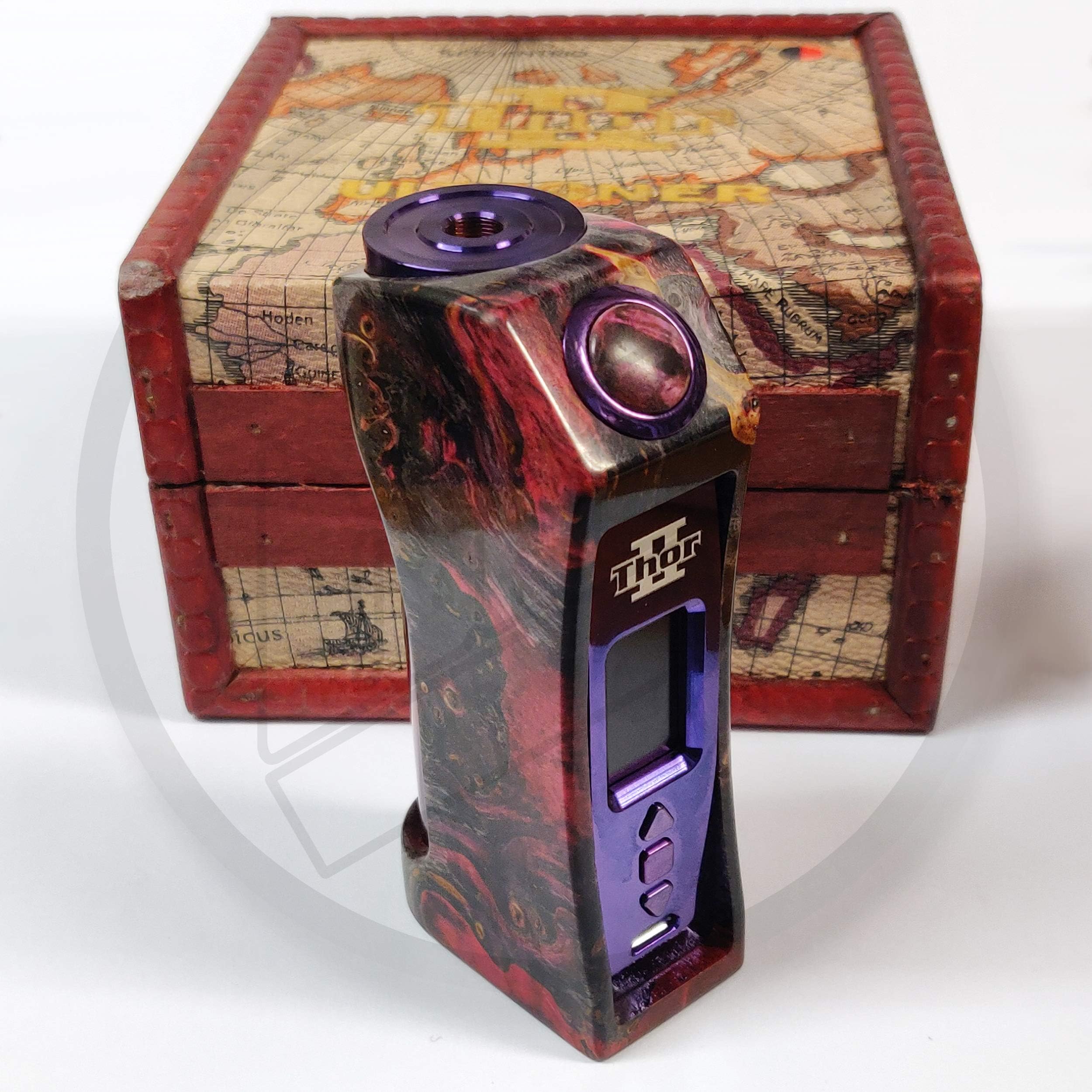 asMODus x ULTRONER Thor II DNA 75 Box MOD *Contains no Nicotine* (Black/RED STAB)