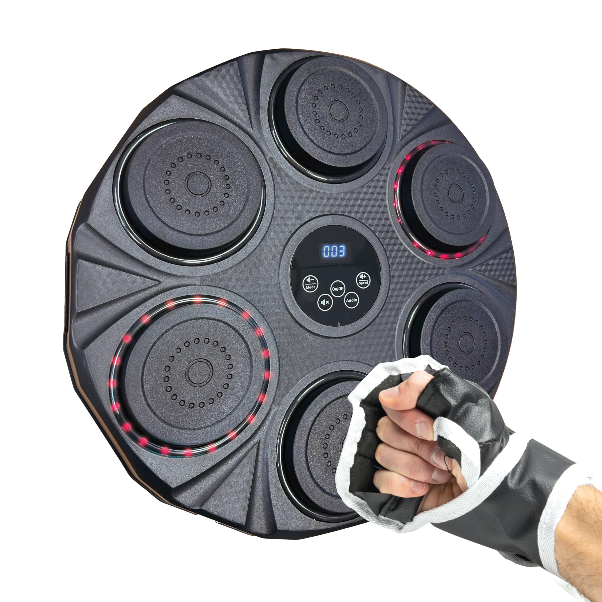 Winning Macchina Pugilistica Interattiva – LED E Suono, Ricaricabile Via USB, Bluetooth Per Allenarsi A Casa
